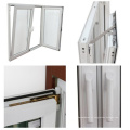 Nuevo estilo PVC / UPVC abatible y ventana de vidrio inclinable